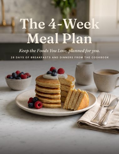 Cover of the 4-Week Meal Plan.